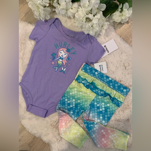 Hurley Mermaid Onsie & Leggings 2 Piece Set๐งโโ๏ธ๐ - Picture 11 of 13